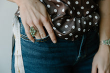 Load image into Gallery viewer, Smiley Pocket Off White Twilly
