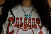 Load image into Gallery viewer, Turquoise Half Cluster Necklace
