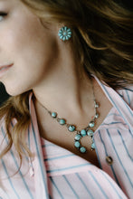 Load image into Gallery viewer, Turquoise Squash Blossom Necklace
