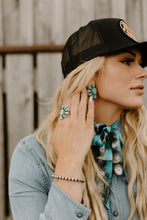 Load image into Gallery viewer, Turquoise Half Cluster Ring
