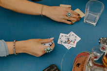 Load image into Gallery viewer, Turquoise Half Cluster Ring
