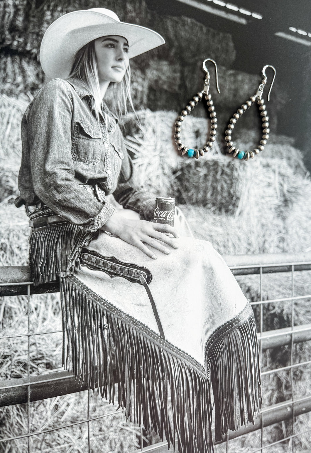 Katie Navajo Pearl Earrings