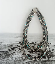 Load image into Gallery viewer, 6mm Turquoise/Navajo Pearls
