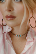 Load image into Gallery viewer, Copper Navajo Pearls Hoop Earrings
