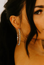Load image into Gallery viewer, Turquoise Studded Hoop Earrings - extra large
