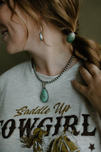 Load image into Gallery viewer, Green Turquoise Hair Concho
