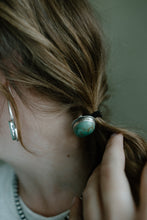 Load image into Gallery viewer, Green Turquoise Hair Concho
