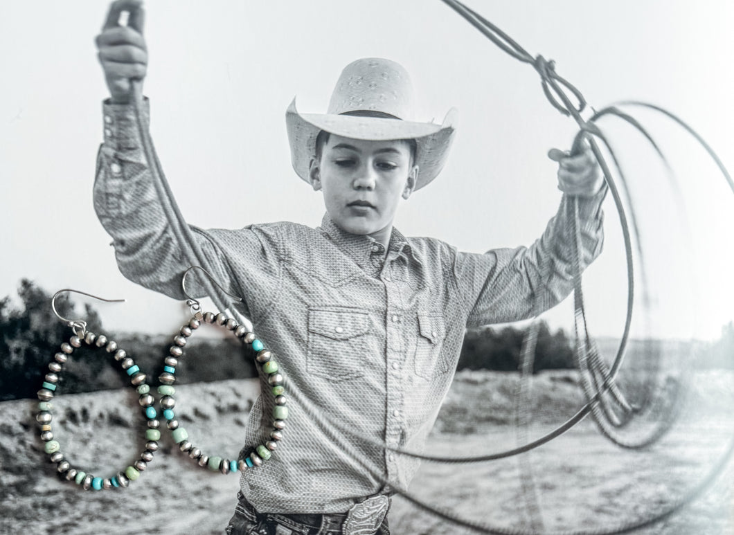 Jillian Navajo Pearl Earrings