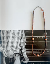 Load image into Gallery viewer, 18 inch Copper Navajo Pearls
