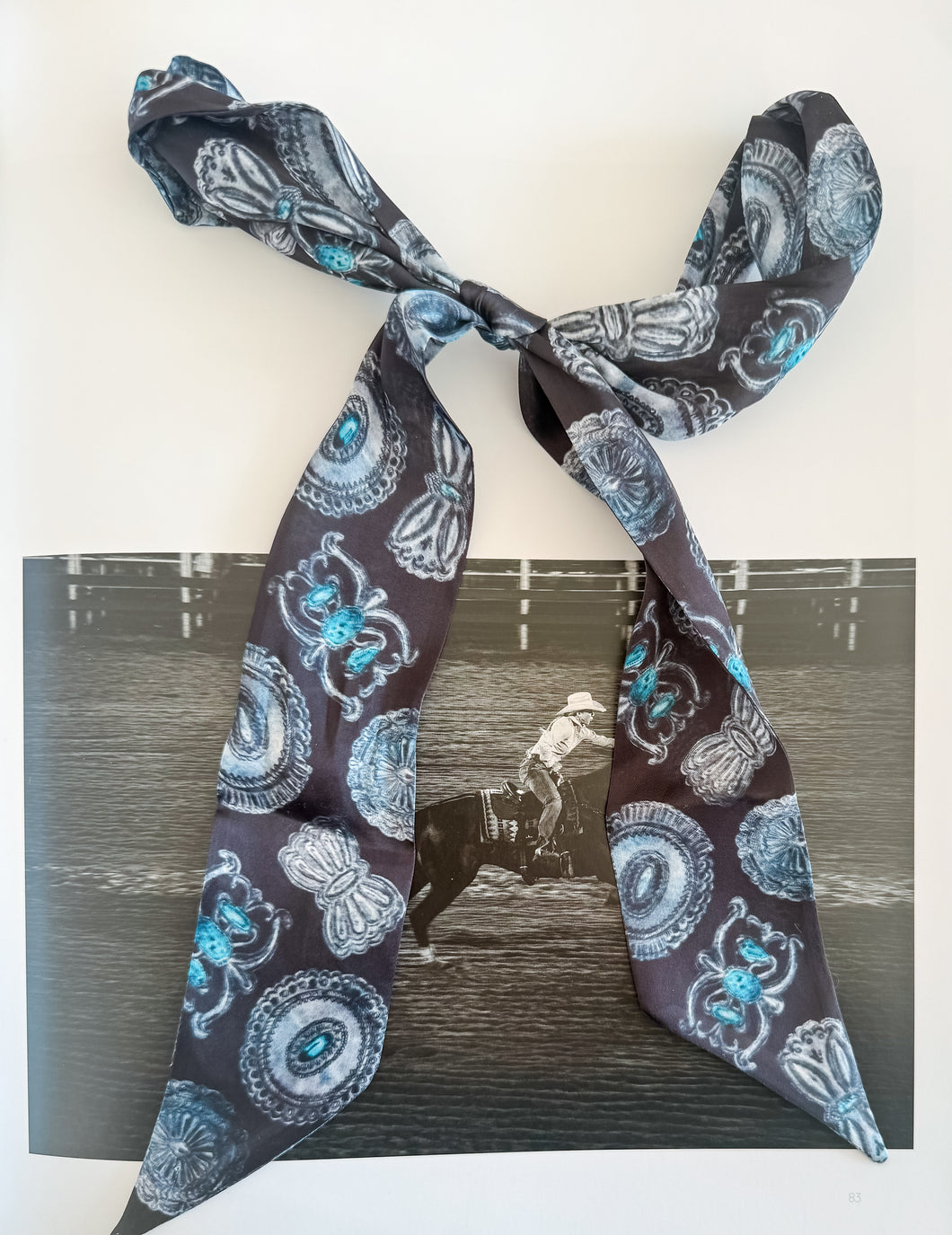 Turqs & Conchos Black Twilly