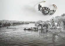 Load image into Gallery viewer, White Buffalo Cluster Cuff
