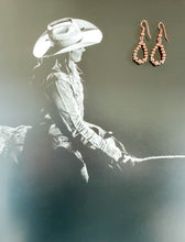 Load image into Gallery viewer, Copper Navajo Pearl Earrings - mini
