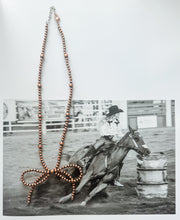 Load image into Gallery viewer, 18 inch Copper Navajo Pearl Bow Necklace
