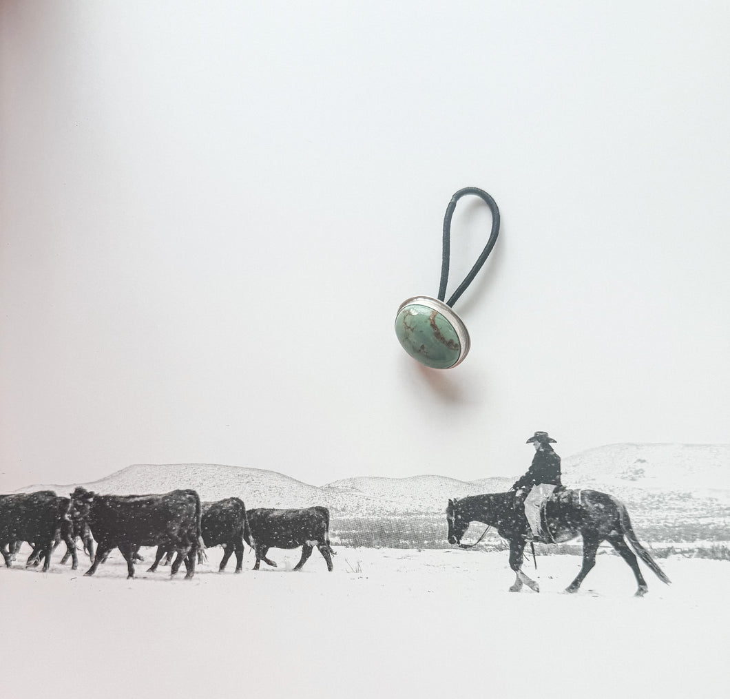 Green Turquoise Hair Concho