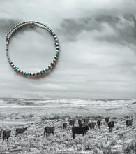 Load image into Gallery viewer, Navajo Pearl &amp; Turquoise Choker

