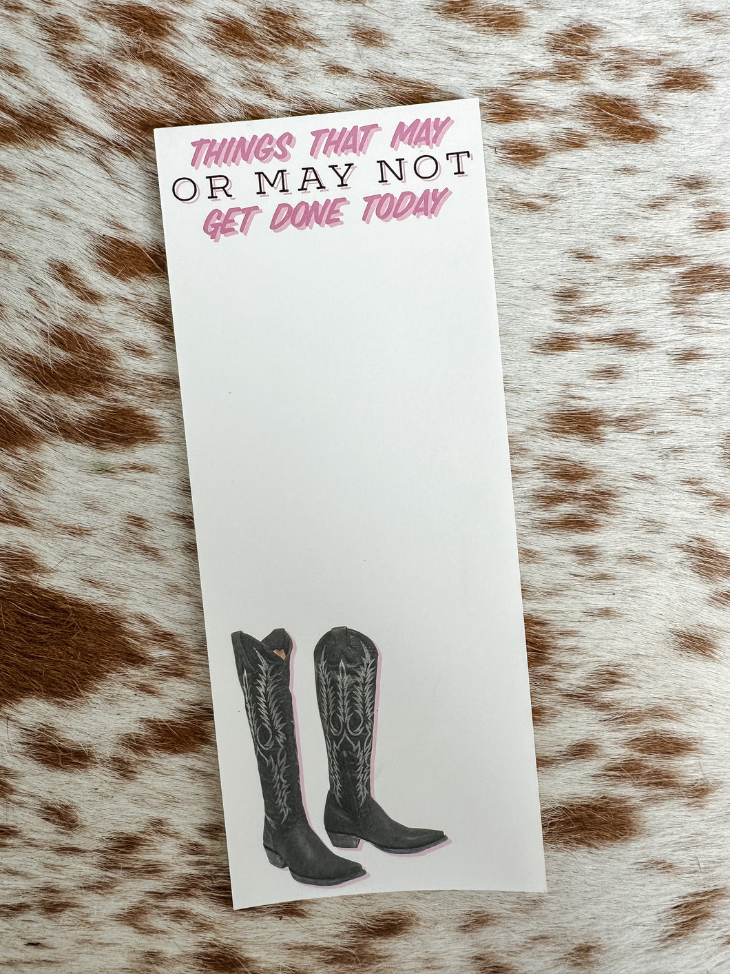Cowgirl Notepad